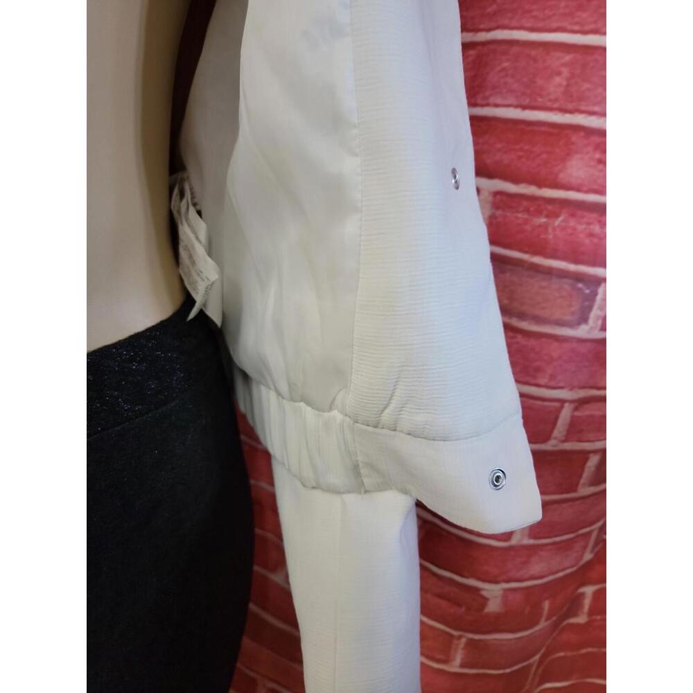 Zara Basic Collection Snap Button Ivory Texture W… - image 7